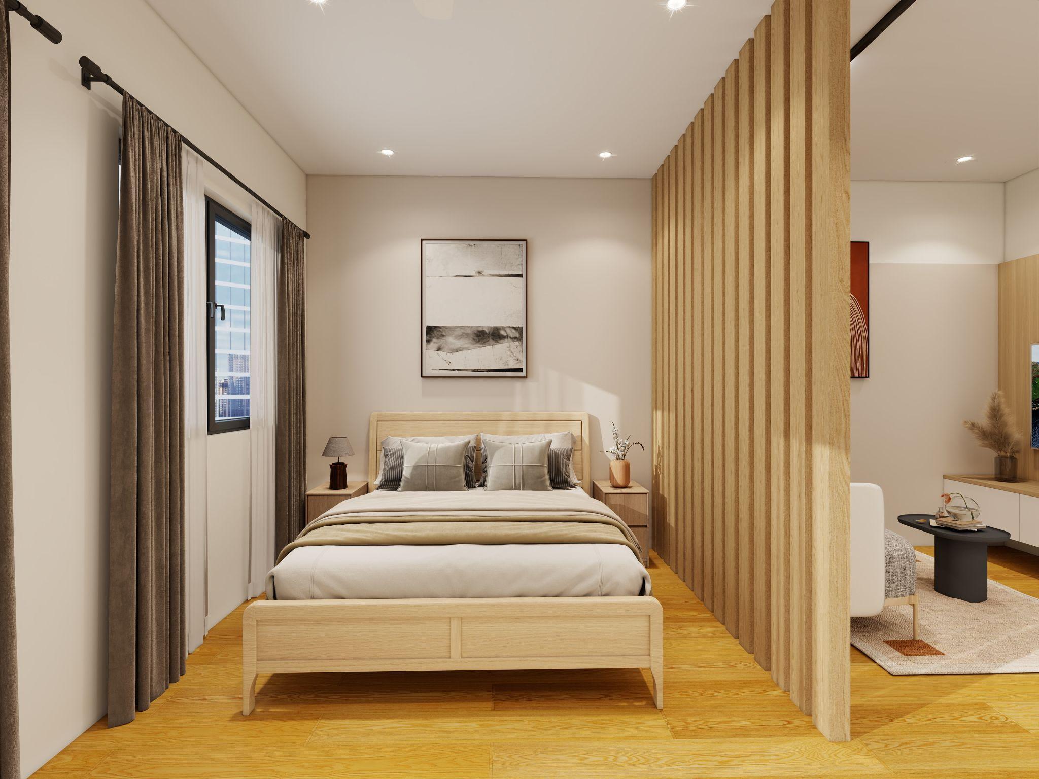 3D concept rendering depicting studio unit partition