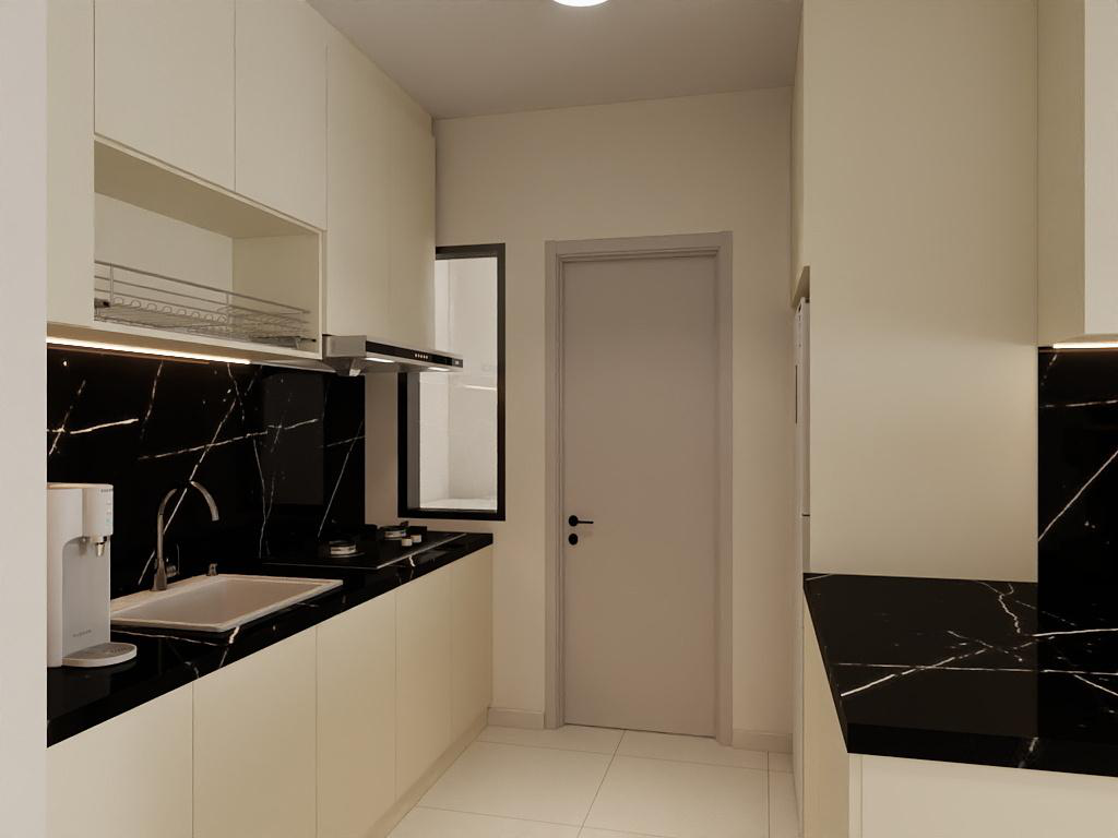Project 3D concept view for Vierra Residence Project 1 kitchen area
